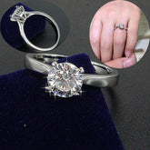 Four Prong Proposal Engagement Female Ring