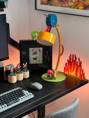 Acrylic photo display stand for desk – small 195x180mm size detail
