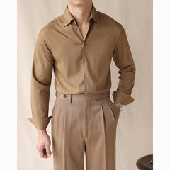 One-piece Collar Long-sleeved Shirt