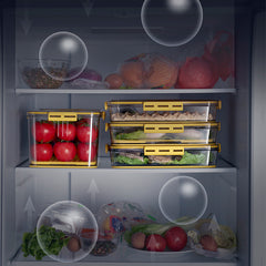 Refrigerator storage box food grade PET – size A B C D E F variants