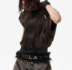 Waste Soil Wind Short Hood Vest