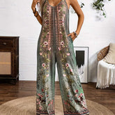 Tribal Printed Sleeve Jumpsuit