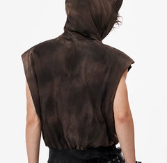 Waste Soil Wind Short Hood Vest