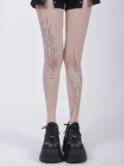 Tattoo Stockings Women's Ultra-thin Pantyhose