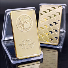 Swan commemorative coin collectible – 50x28x3mm iron electroplating detail