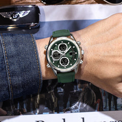 Alloy Leather Men's Business Watch Luminous Waterproof