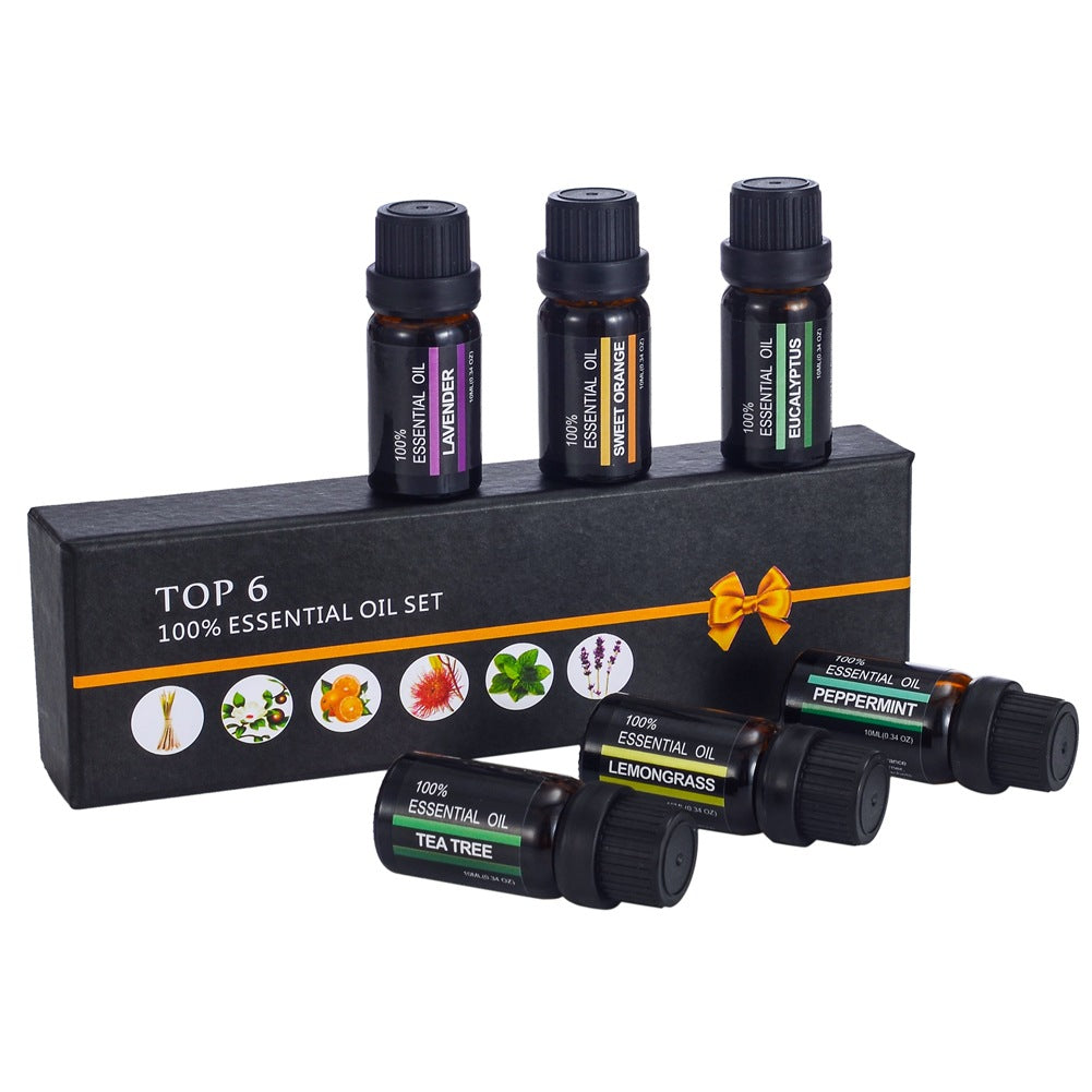 Aromatherapy essential oil set 6 pack – 100% natural diffuser oils front view