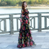 Travel Photography Desert Long Dress Extra Long Large Size Ankle