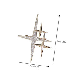 Retro Camellia Zircon Needle