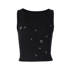 Personality Slim Fit All-match Solid Color Vest