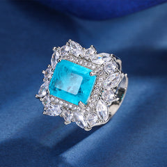 Jewelry Copper Sole Gold Plated Retro Square Suit