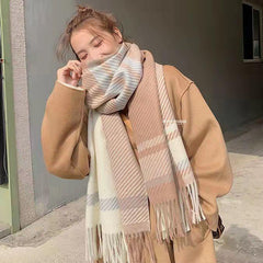 All-match Warm Ins Student Net Red Scarf