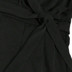 Women's Solid Color Long Sleeved Slim Fitting Jumpsuit With Strap Design