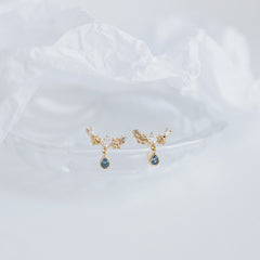 Zircon earrings temperament star earrings