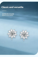 925 Silver Ring Holder Jewelry Ornament First Snow Series Goddess Necklace Suit