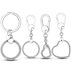 Sterling Silver Keychain Pouch Charm