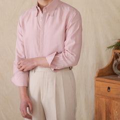 Skin-friendly Draping Lyocell Long Linen Sleeves Shirt
