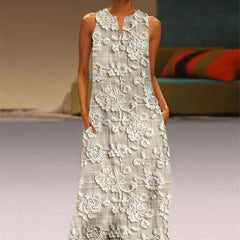 Fashion Painted Print Long Dress For Women