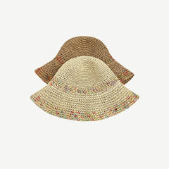 Colorful Straw Hat Female Summer Outing Beach Hat Outdoor Sunscreen Sun Hat