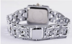 Roman Style Watch Square Diamond-studded Steel Watch 68 Movement Watch