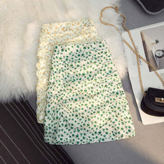 Design Pleated Embroidered Floral Skirt Women