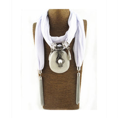 Round Chain Fringe Pendant Scarf Shawl Scarf Jewelry