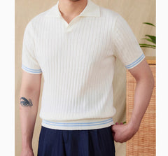 All-matching Lapel T-shirt Trendy Men