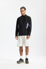 Fashion Men's Stitching Lightweight Long Short Sleeve