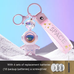 Cartoon Astronaut Gift Bag Pendant Astronaut Couple Keychain