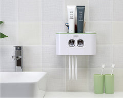 Toothbrush holder set wall mounted family – magnetic suction cup installation