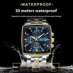 Men's Multi-functional Business Waterproof Fashion Watch