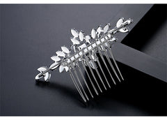 S925 Pure Silver Moissanite Fashionable New Bride Hair Comb Light Luxury Headwear
