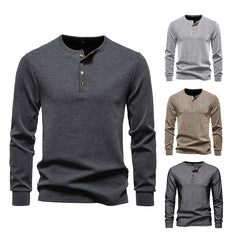 Casual Fashion Long Sleeve Men's Slim Fit Sports T-shirt