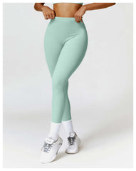 Belly Contracting Hip Lifting Brushed High Waist Yoga Pants