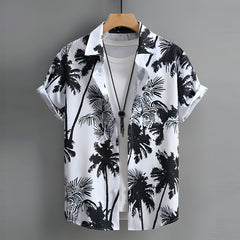 Hawaiian Men's Summer 3D Printed Short-sleeved Shirt
