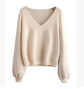 Casual Lantern Sleeve Shirt