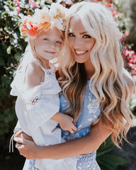 Girls strapless hollow dress