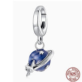 S925 Sterling Silver Beads New Diy Ornament Buckle Open And Close Universal Travel Pendant