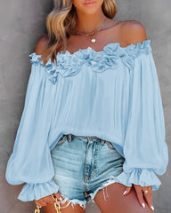 Early Spring Hot Selling New Elegant Style Casual Off Shoulder Long Sleeved Shirt For Women