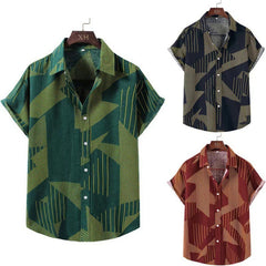 Men's Short-sleeved Shirt Casual Printing