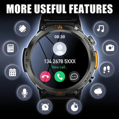 Silicone KE3 INEYES Hot Sale Smart Watch For Men With 3ATM Waterproof, Large HD Display, Sports Smart Watches For Men With LED Flashlight