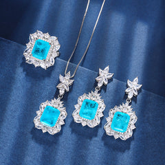 Jewelry Copper Sole Gold Plated Retro Square Suit