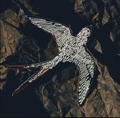 Ins Wind Silver Flying Bird Swallow Metal Brooch