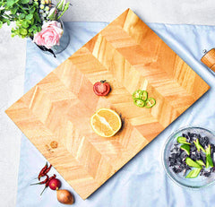 Wooden kitchen chopping board – 2.5cm thick sturdy square shape