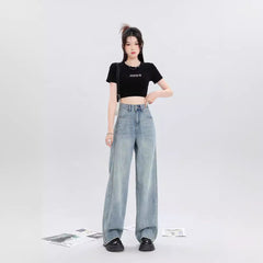 Summer Super Soft Wide Leg Jeans For Women