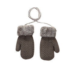 Double-layer Knitted Drop-resistant Velvet Gloves