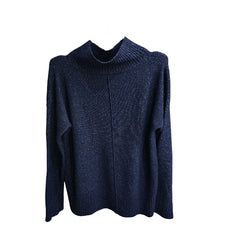 Elegant Warmth Oversized Turtleneck Sweater For Modern Women