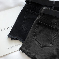Fashion Leisure Ripped Denim Shorts For Women