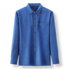 New Men's Linen Like Casual Shirt