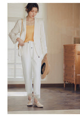 Women's High Waist Elastic Loose Leggings Casual Pants